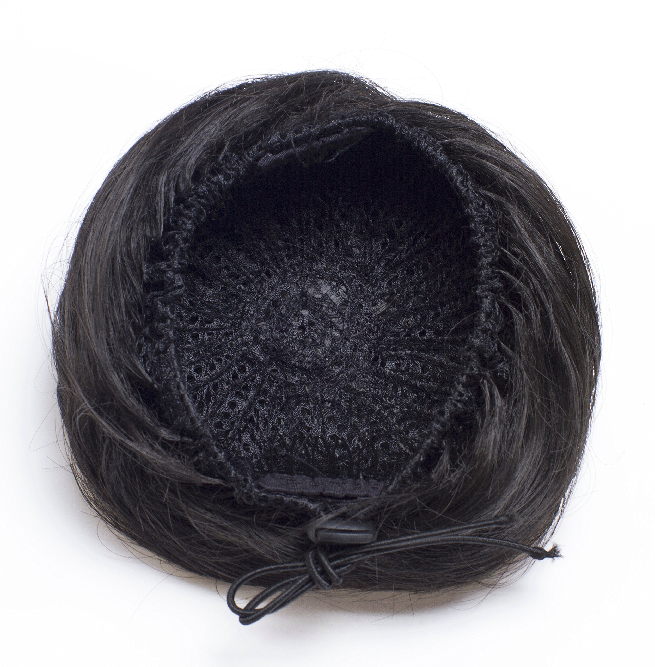 OneDor Synthetic Hair Bun Extension Donut Chignon Hairpiece Wig (8A-Light Chestnut Brown)