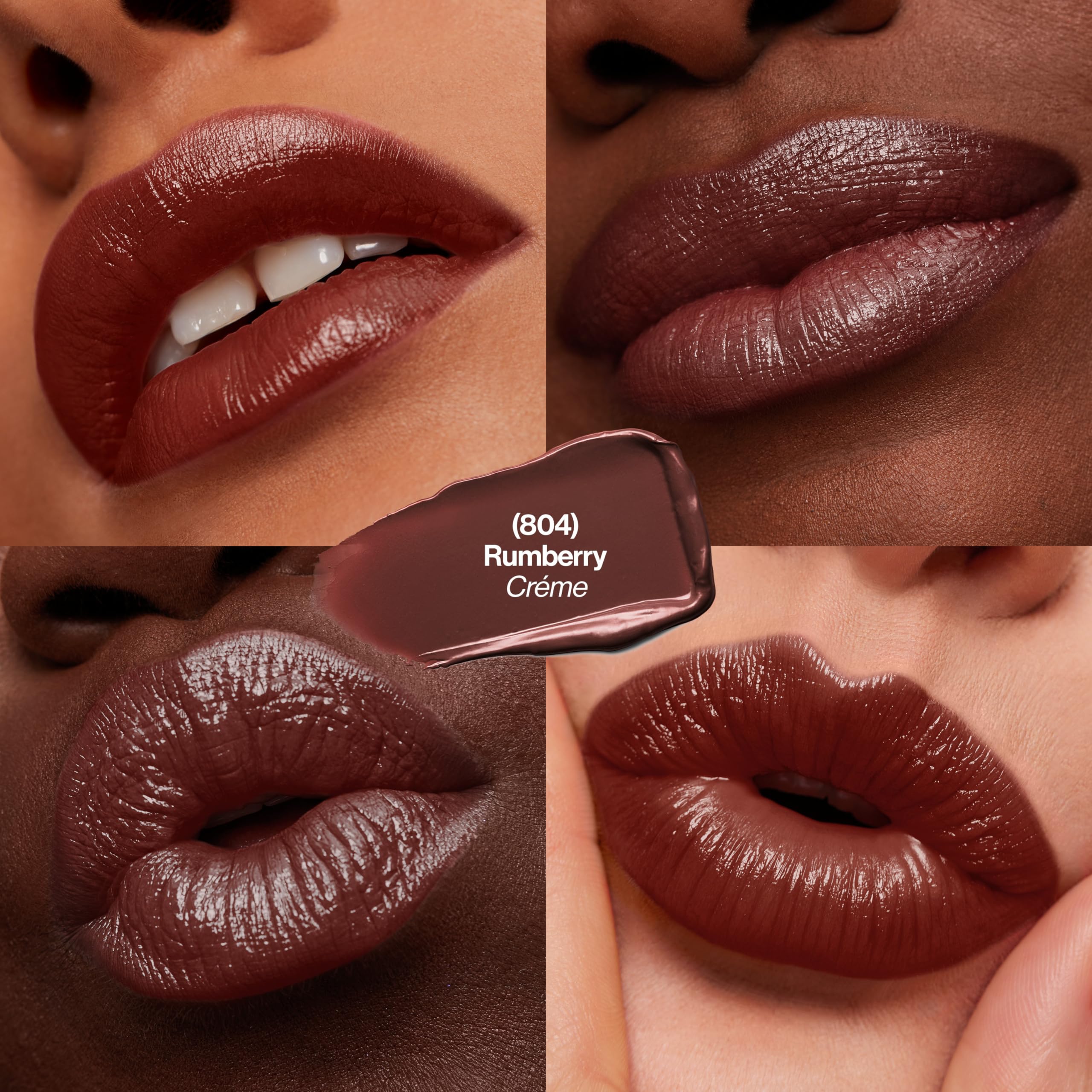 Revlon Super Lustrous Lipstick, Creamy Formula For Soft, Fuller-Looking Lips, Moisturized Feel, 804 Rumberry, 0.15 oz