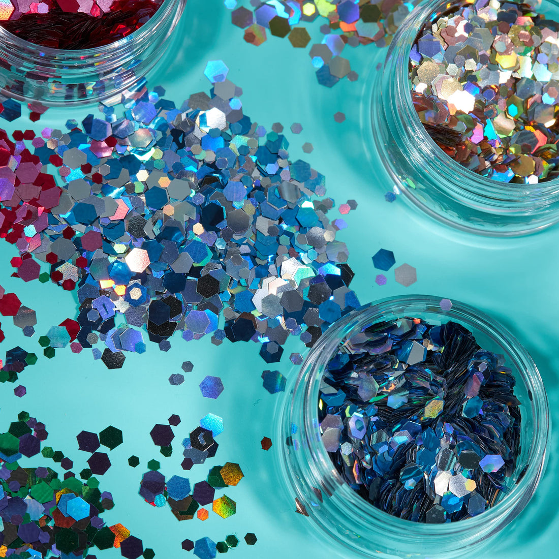 Mystic Chunky Glitter by Moon Glitter – 100% Cosmetic Glitter for Face, Body, Nails, Hair and Lips - 3g - Frozen