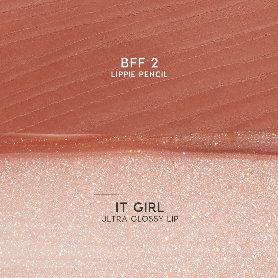 ColourPop Best Besties Lip Pencil & Gloss Duo - Shimmery Nude Lip Combo for Definition & Shine - Includes Shades BFF 2 & It Girl (2 Count)