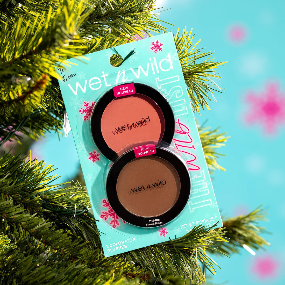 wet n wild Color Icon Blush Duo, Effortless Matte Natural Sheer Glow & Seamless Blend, Luxuriously Infused Smooth Jojoba Oil, Cruelty-Free & Vegan - Bed of Roses & Naked Brown