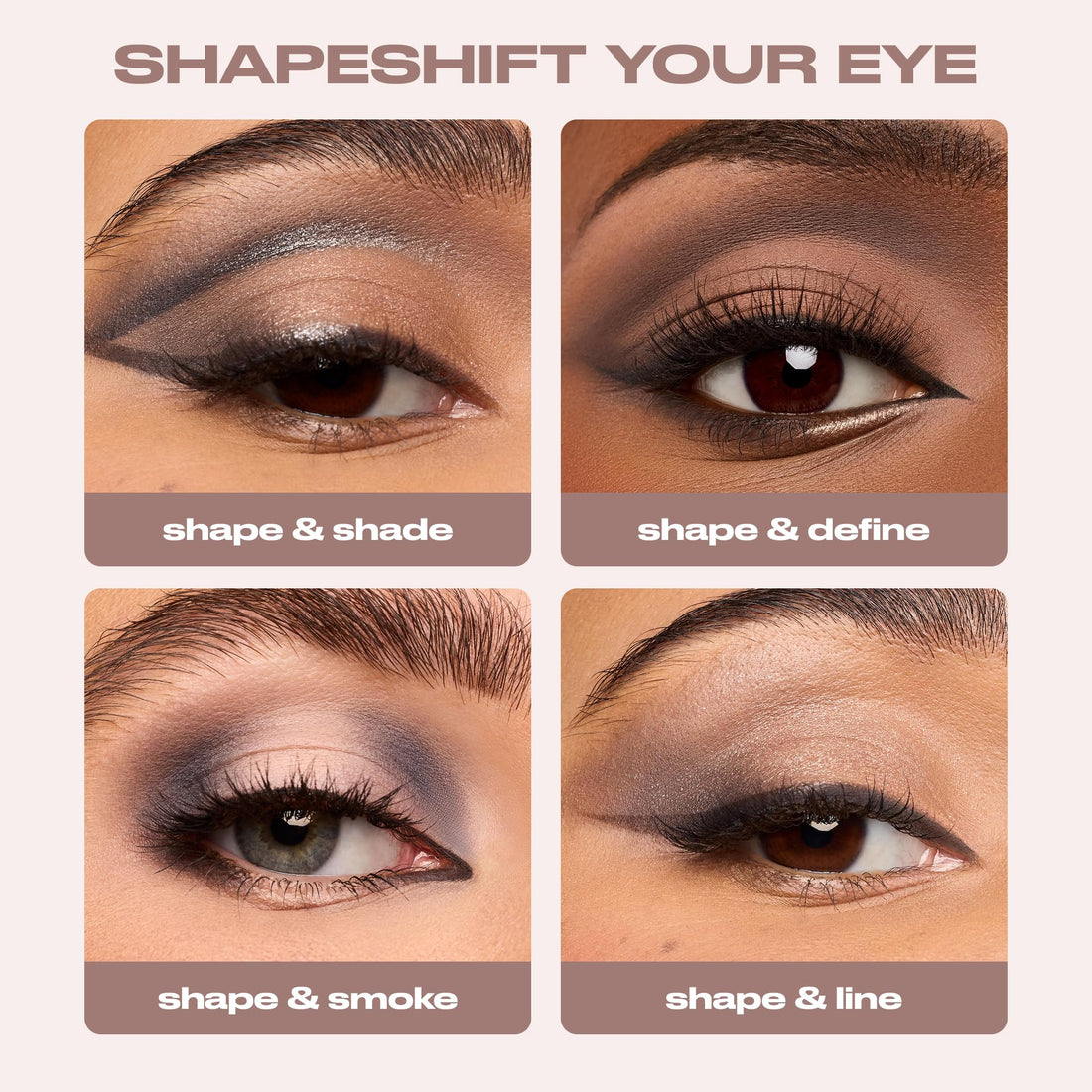 Urban Decay Naked Shaped Eyeshadow Palette - Multi-Use Cool Neutral Eye & Face Palette, 14 Crease & Transfer-Resistant Shades, Up to 16HR Wear, Sculpting Creams, Defining Powders, Shimmer Highlighters