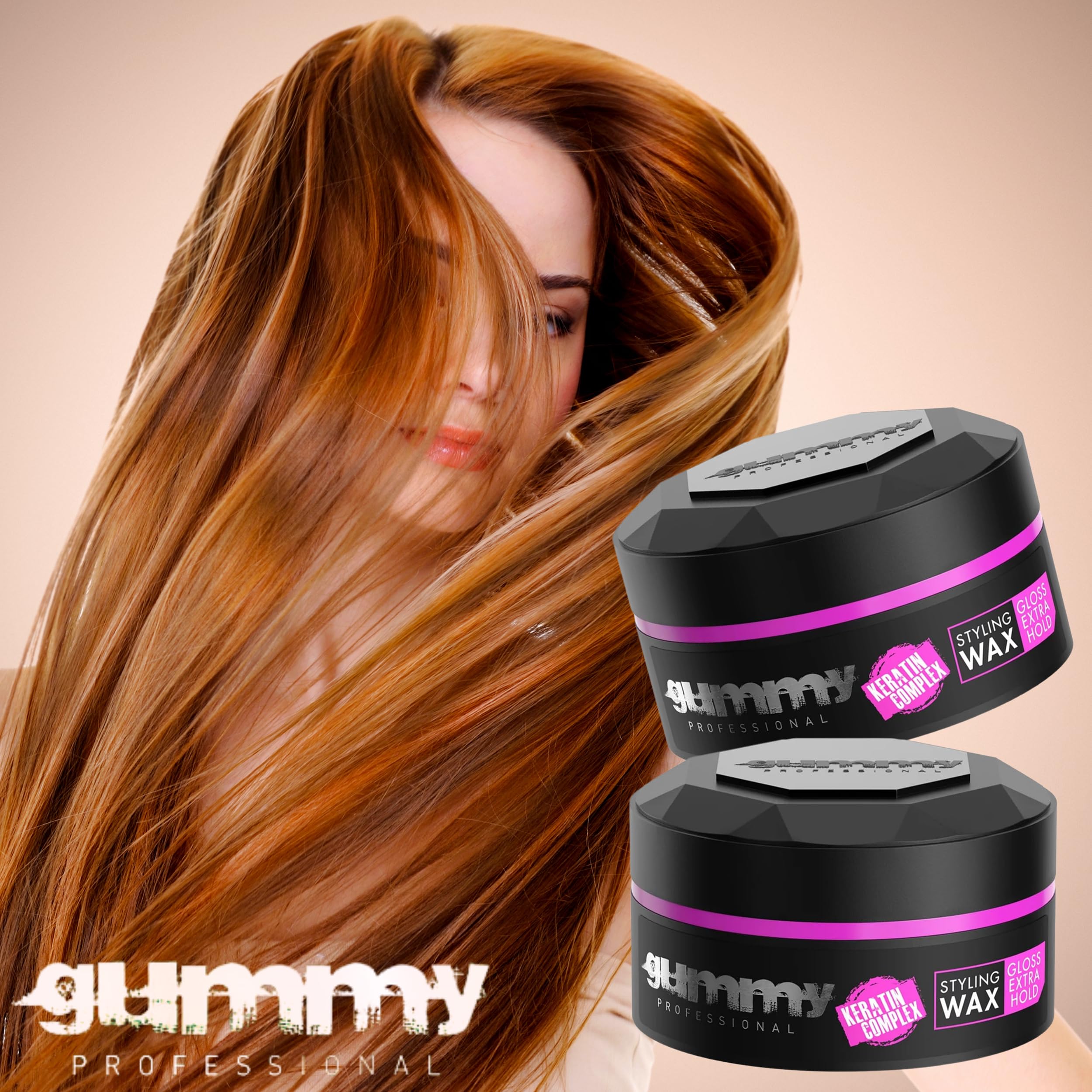 Gummy Hair Styling Wax, 0.21 Pound