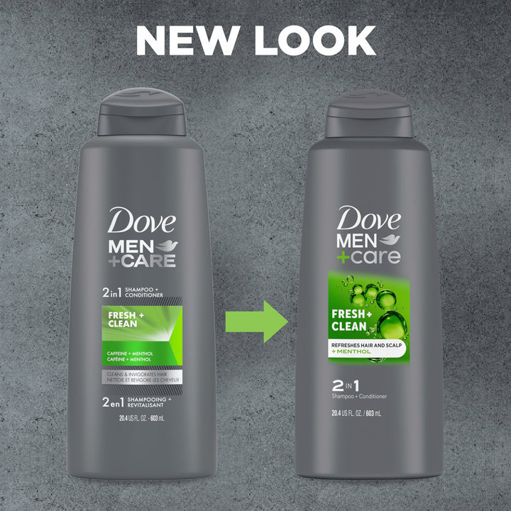 Dove Men + Care 2-in-1 Fresh Clean Shampoo and Conditioner - 20 fl oz