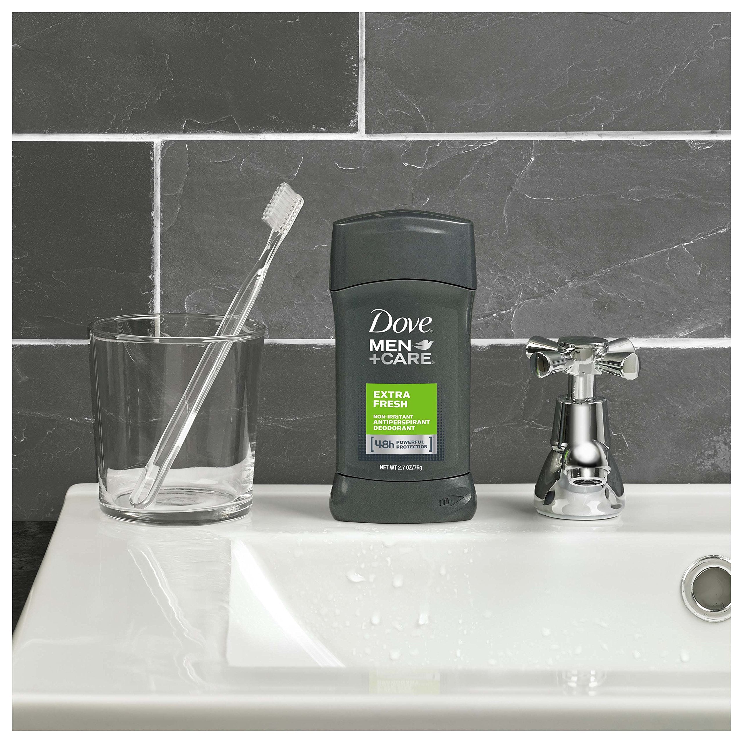 Dove Men+Care Antiperspirant Stick Extra Fresh 2.7 oz, Twin Pack