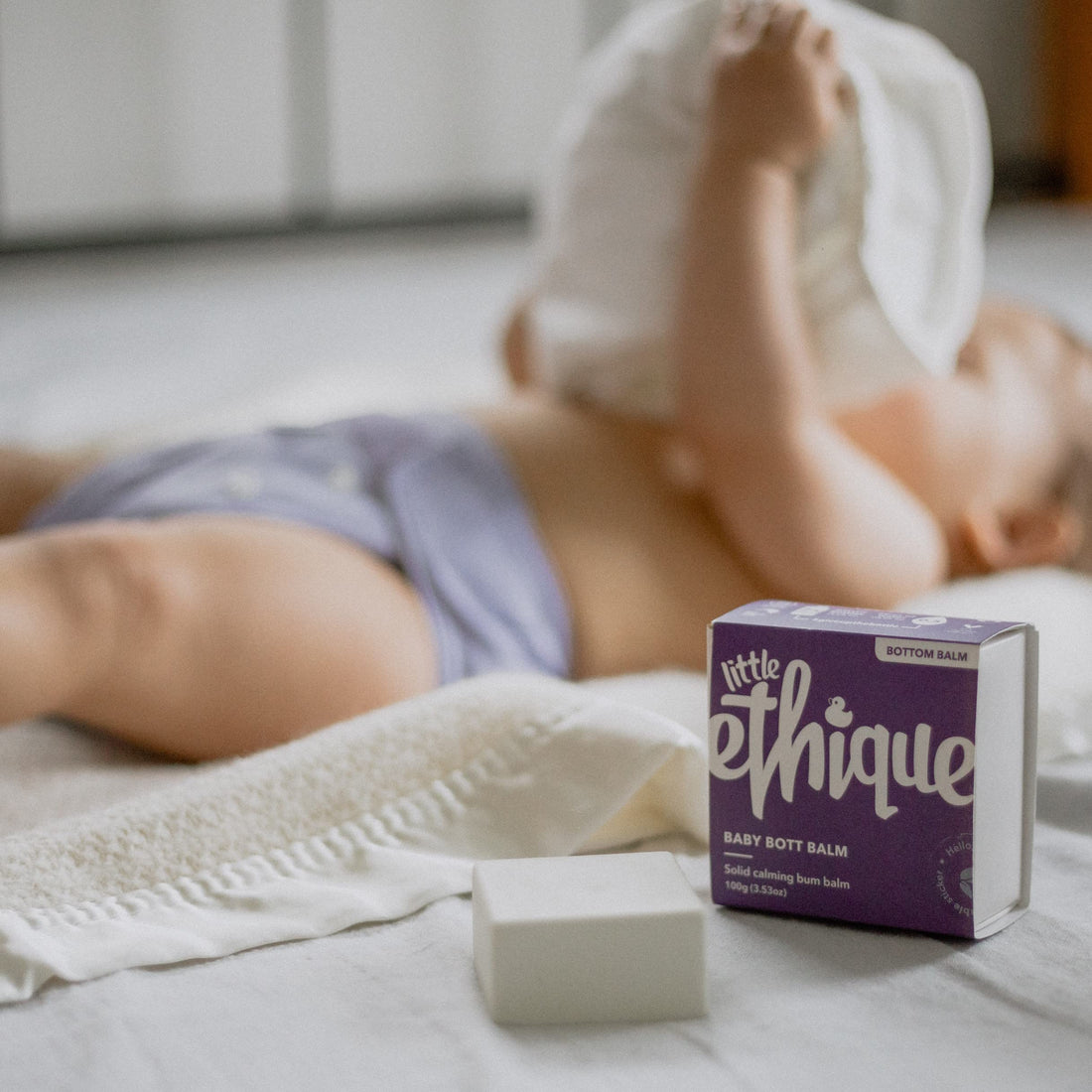 Ethique Eco-Friendly Diaper Rash Balm for Little Ones, Baby Bott Balm - Sustainable, Natural, with Zinc Oxide to Reduce Sore Skin, Plastic Free, Vegan, Plant Based, Compostable and Zero Waste, 3.53oz