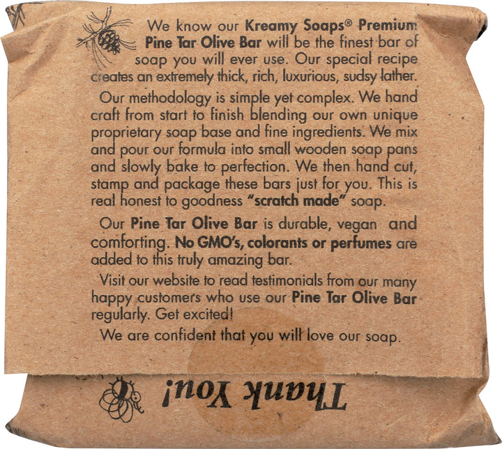 Naturally Medicinal Pine Tar Olive Bar