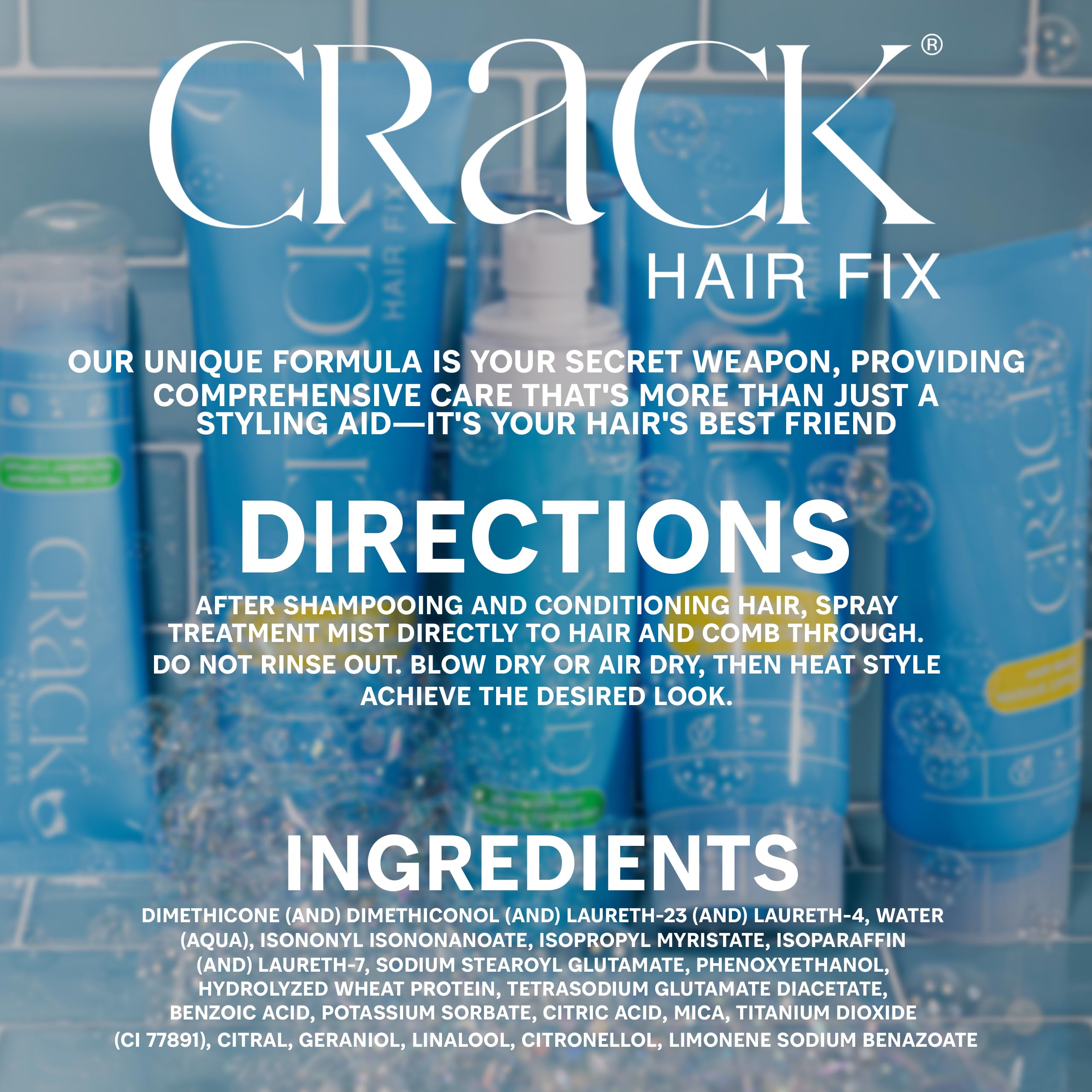 Crack Mist Leave In Conditioner 6 Ounces Lot of 2