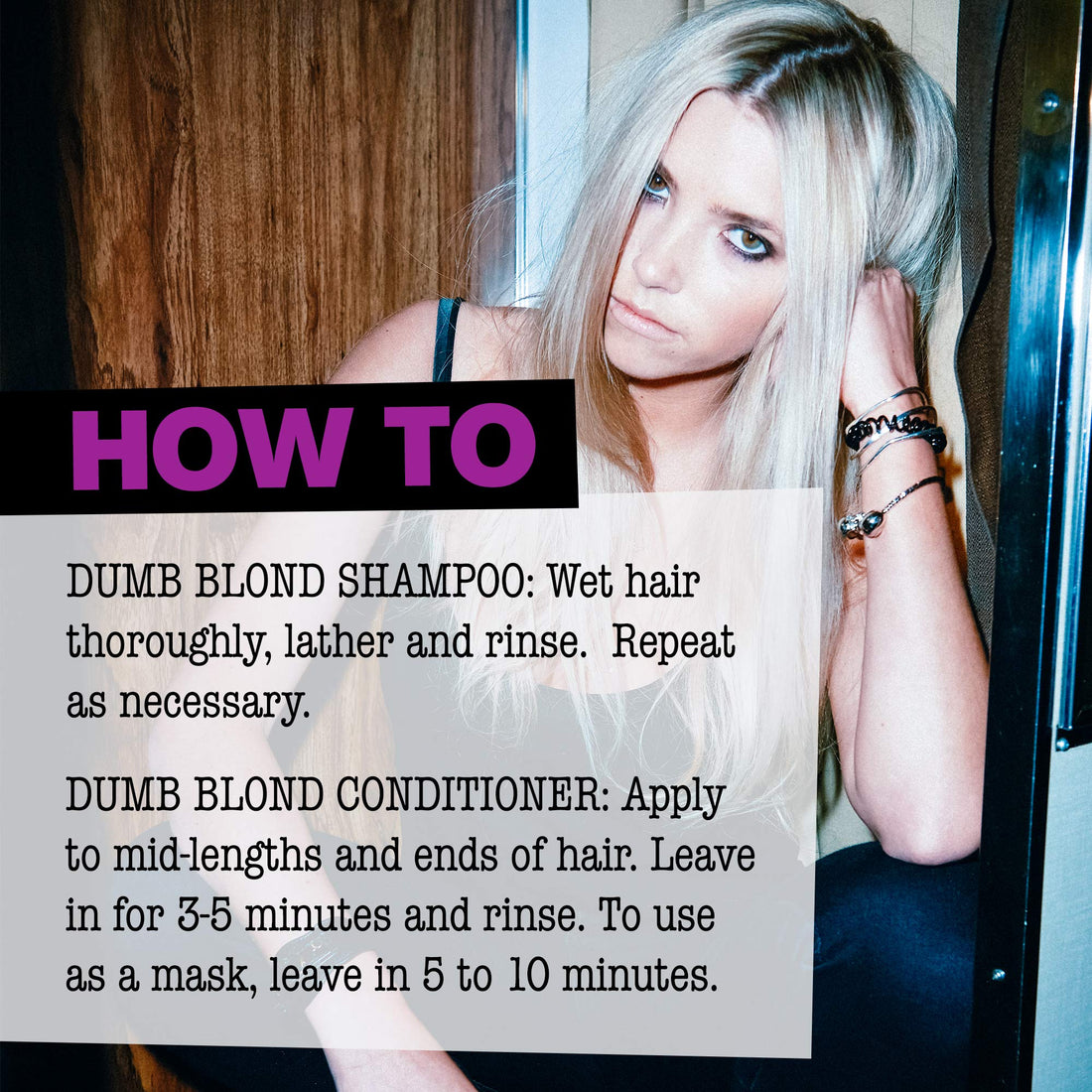 Bed Head by TIGI Dumb Blonde Shampoo and Conditioner for Blonde Hair 25.36 fl oz 2 count
