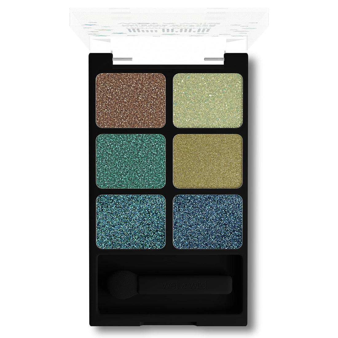 wet n wild Fantasy Makers Glitter Palette, Long Wearing Shimmering Brilliance, Creamy Texture, 6 Complementary Shades, Cruelty-Free - Boogie Monster