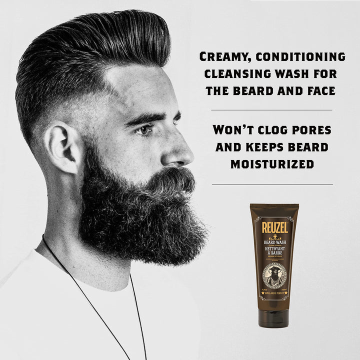 Reuzel - Clean and Fresh Beard Wash - Moisturizing, Softens, Soothes Skin - 6.76 oz