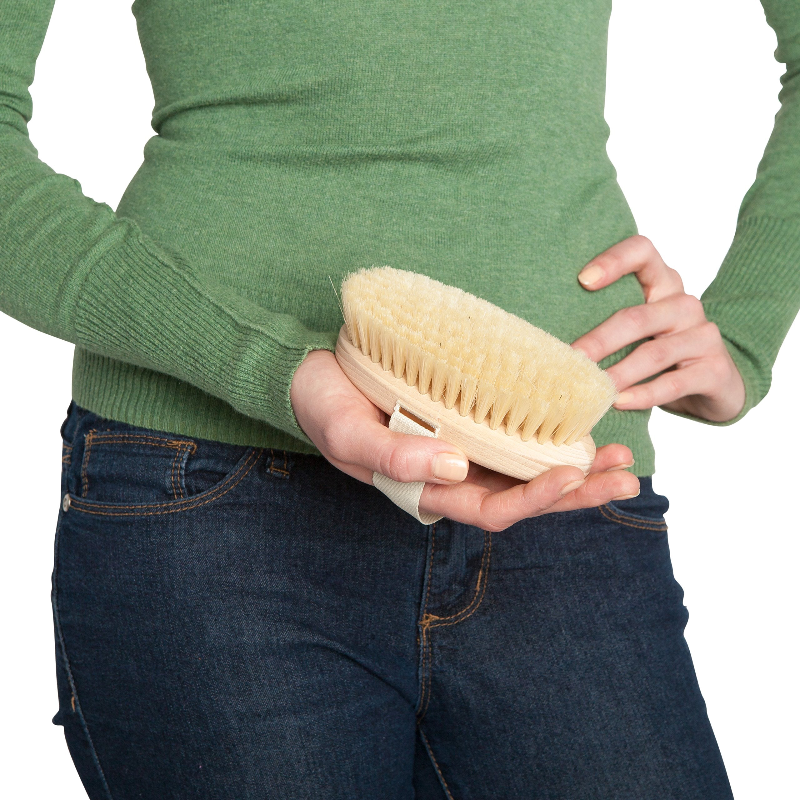 Bürstenhaus Redecker Beechwood Massage Brush, 5-3/8 Inches