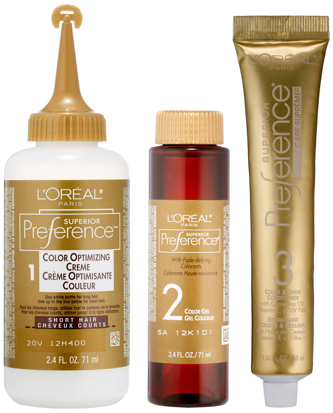 L'Oreal Paris Superior Preference Fade-Defying Color + Shine System, 8.5A Champagne Blonde(Packaging May Vary)