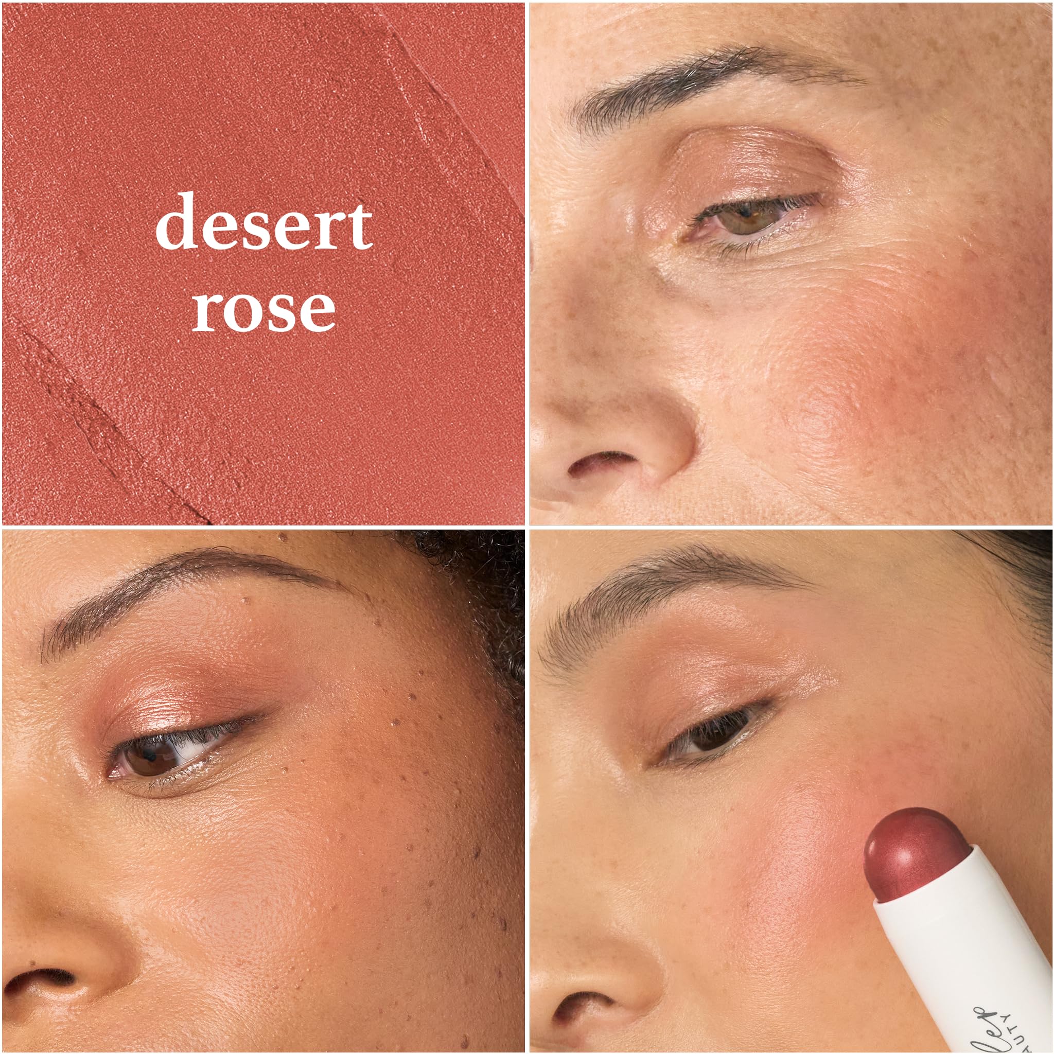Julep Skip The Brush CrÃƒ¨me To Powder Cream Blush Stick For Cheeks, Eyes & Lips, Desert Rose