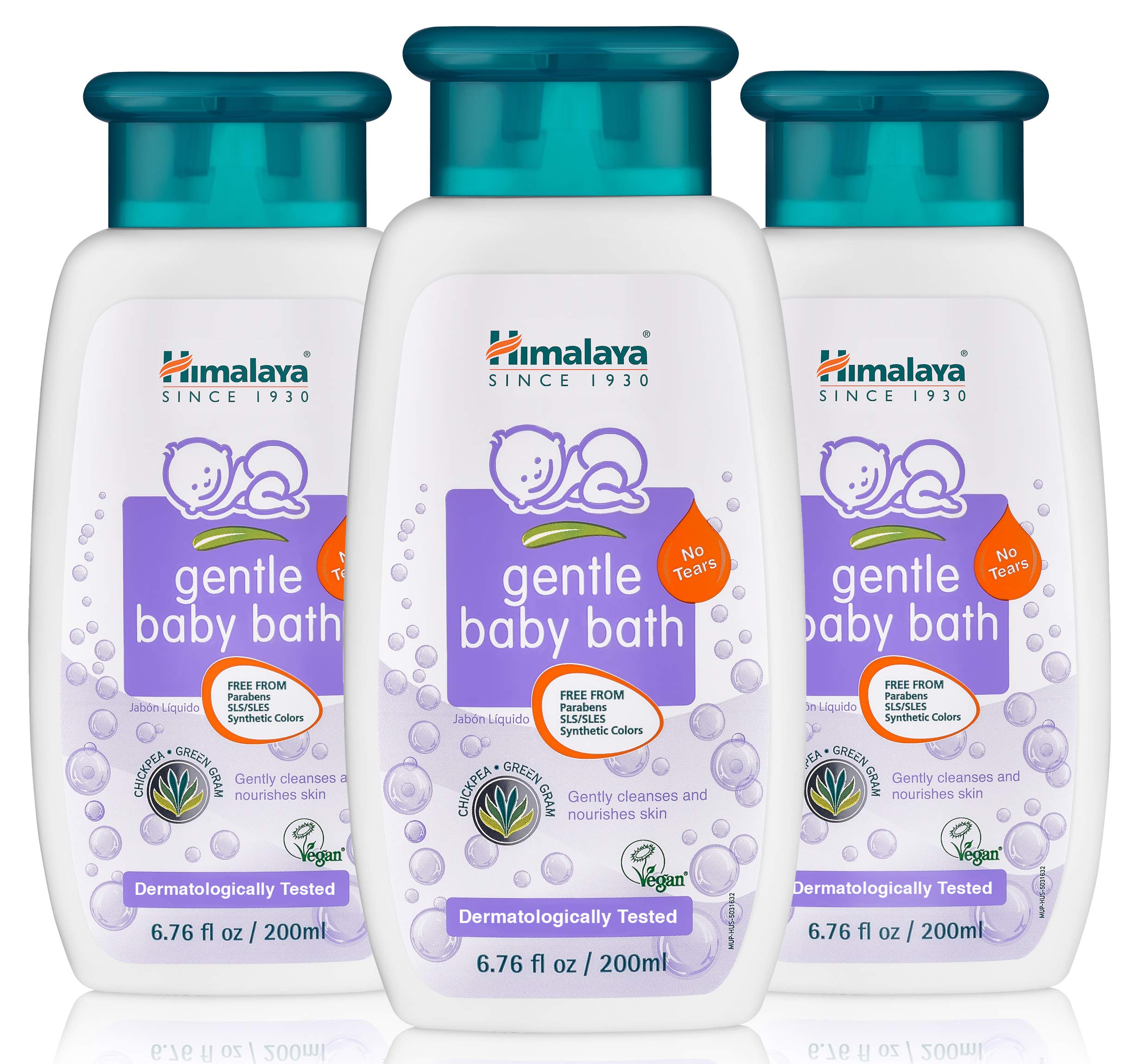 Himalaya Herbal Healthcare Gentle Baby Bath, 6. 76 Fluid Ounce (3 PACK)