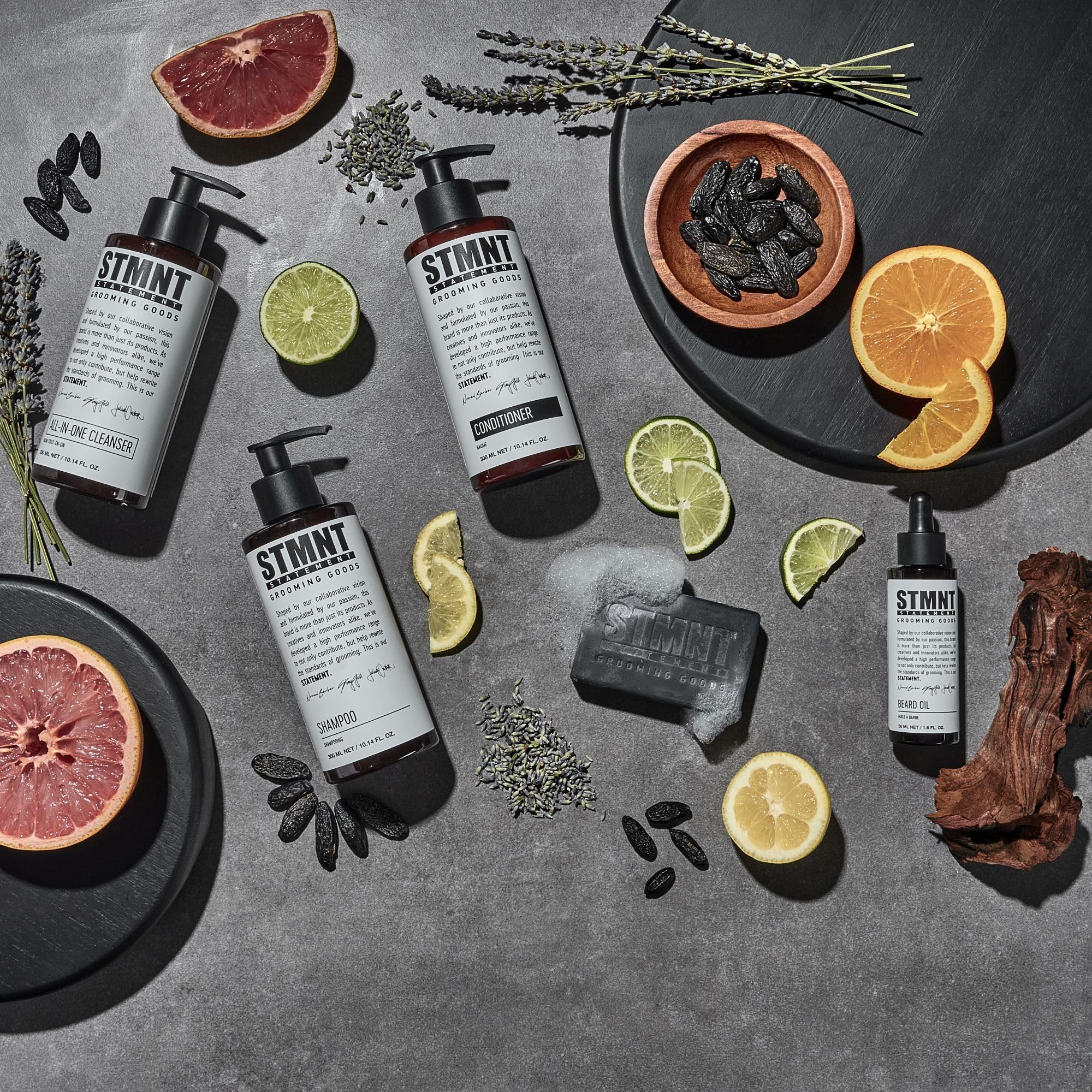 STMNT Grooming Goods Conditioner with Activated Charcoal & Menthol, 10.1 Oz