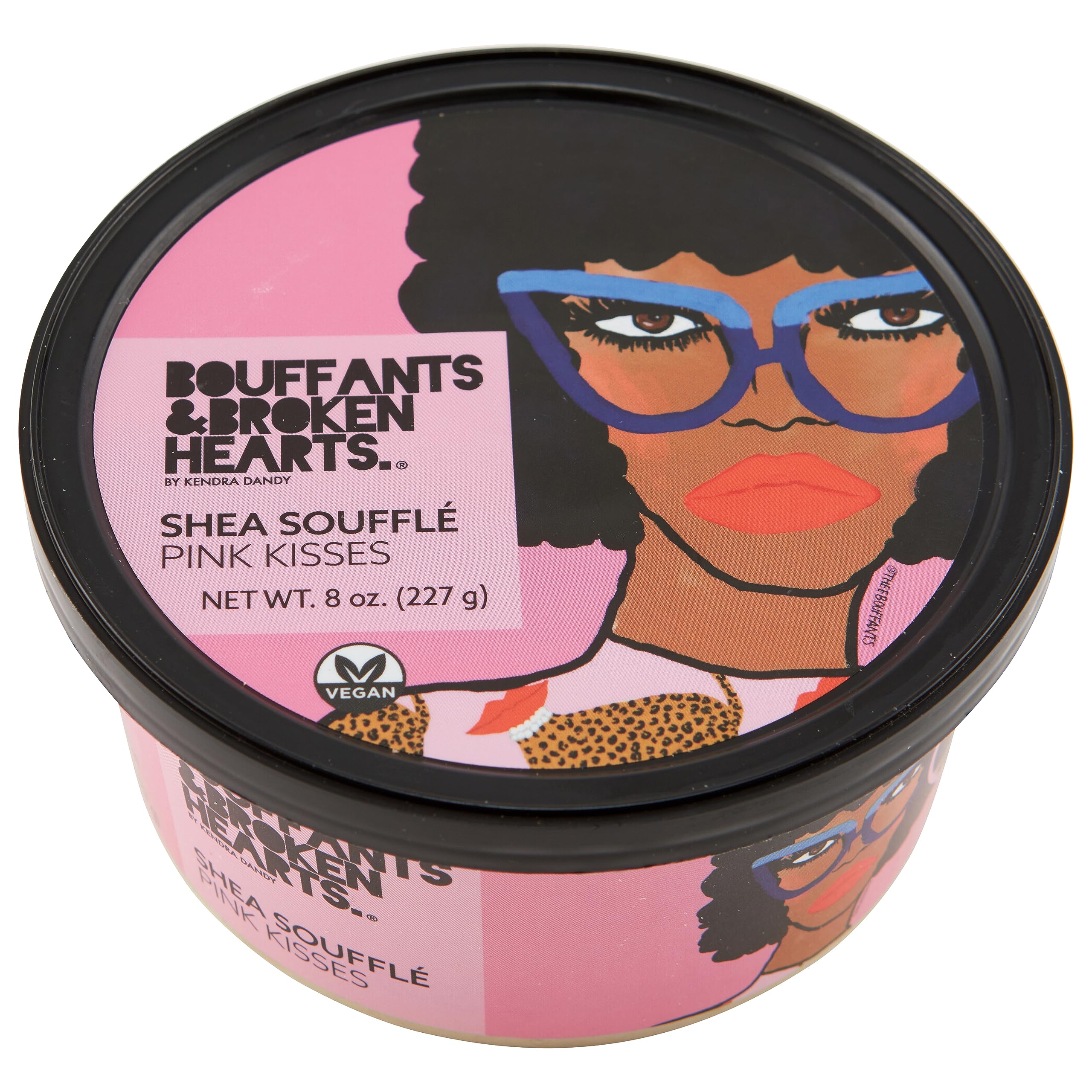 Ashanti Naturals Scented Whipped Shea Butter for Skin | Moisturizing African Raw Shea Butter, Almond Oil and Coconut (Pink Kisses Souffle, 8oz)