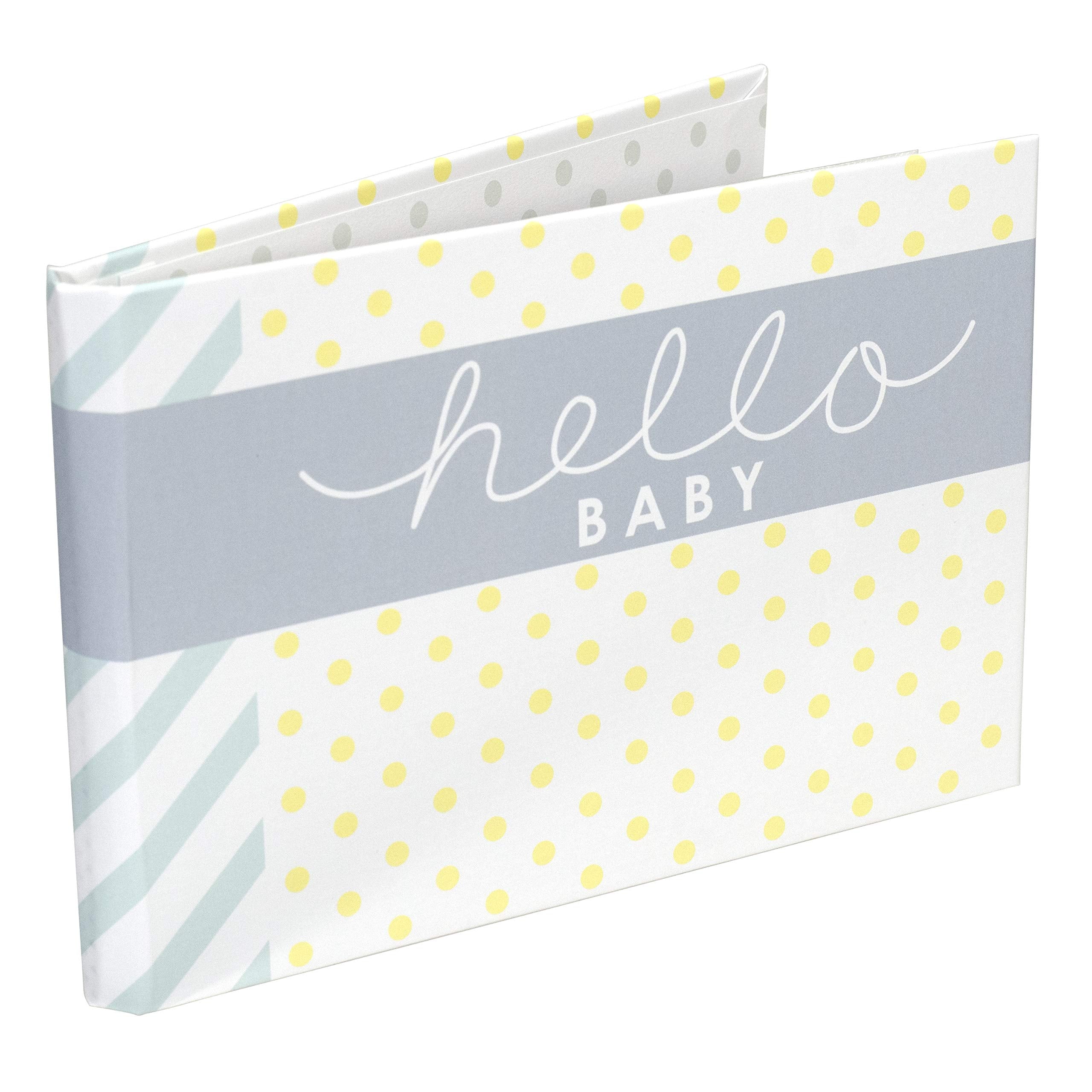 Malden International Designs Hello Baby Photo Album, 40-4x6, White