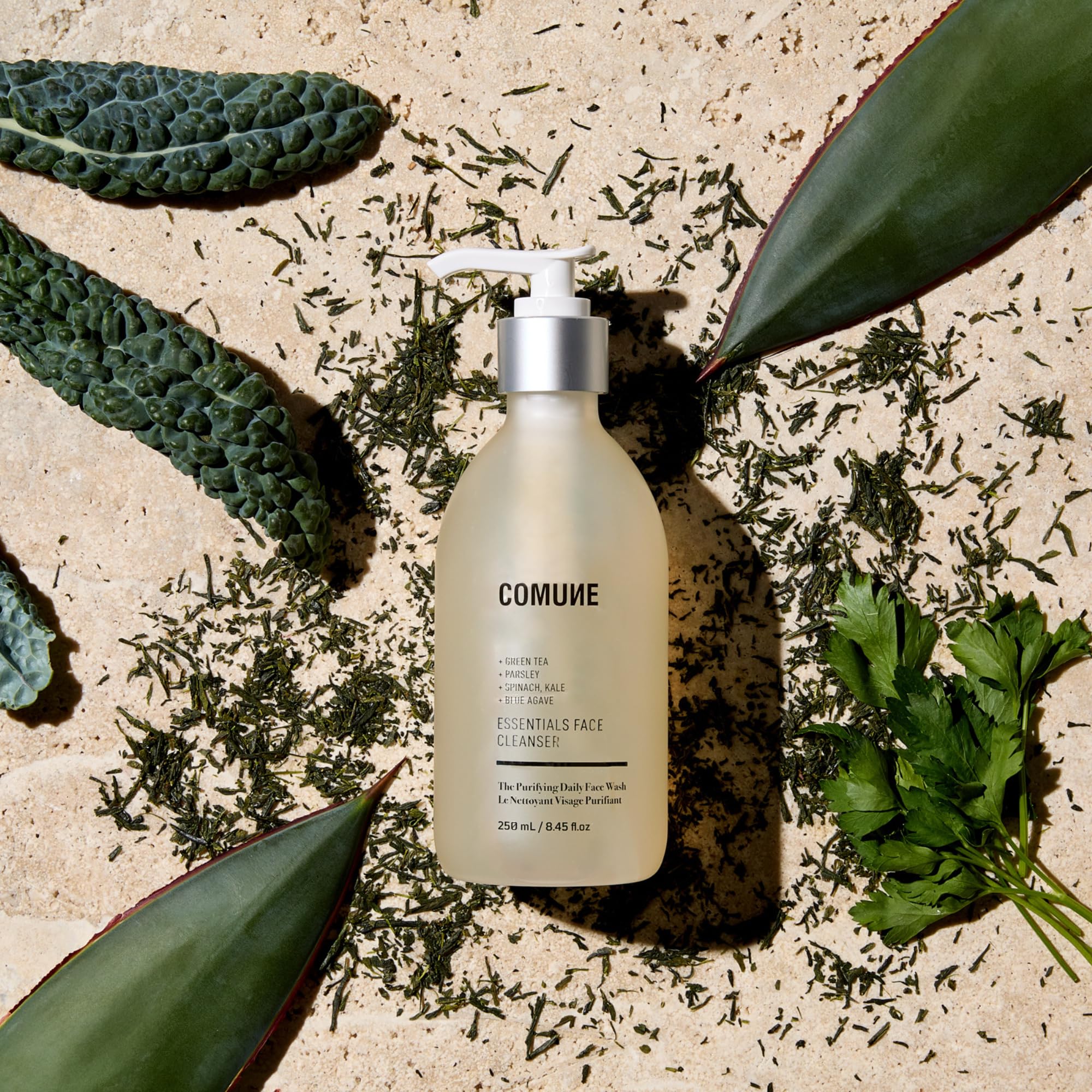 COMUNE Essentials Face Cleanser - Gentle-Yet-Effective for Clear, Healthy Skin | Superfood Antioxidants | Removes Dirt, Oil, & Makeup Without Drying or Stripping | All Skin Types, 250 mL / 8.45 fl.oz