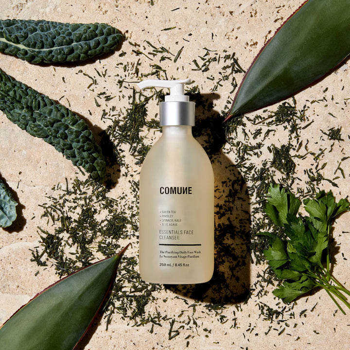 COMUNE Essentials Face Cleanser - Gentle-Yet-Effective for Clear, Healthy Skin | Superfood Antioxidants | Removes Dirt, Oil, & Makeup Without Drying or Stripping | All Skin Types, 250 mL / 8.45 fl.oz