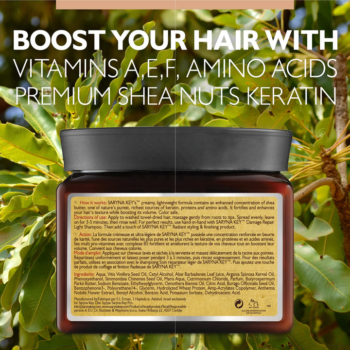 Saryna Key Damage Repair Conditioner, Pure African Shea Butter, 16.9 Ounce