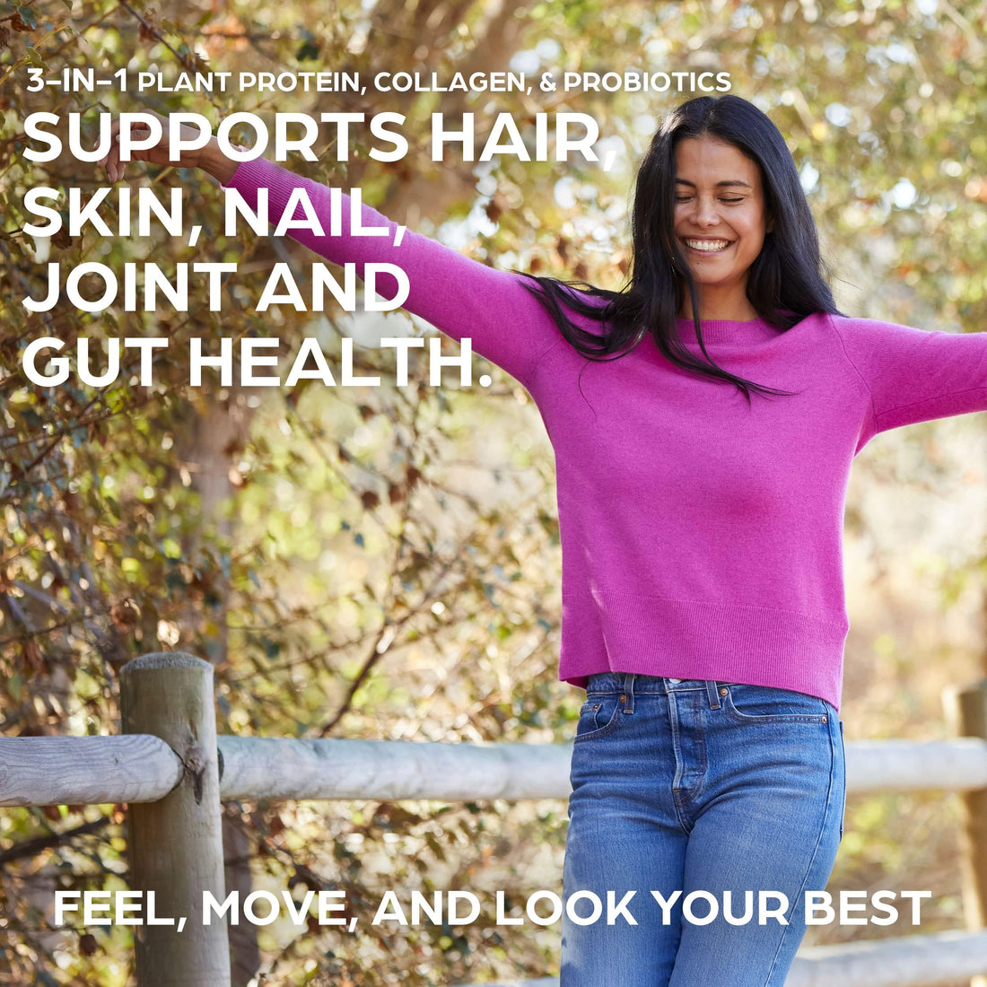 Orgain Protein Powder + Collagen, Creamy Chocolate Fudge - 25g of Protein, 10g Collagen Peptides, Type I & III, 1B CFU Probiotics, Supports Hair, Skin, Nail, Joint & Gut Health, Gluten Free - 1.6lb