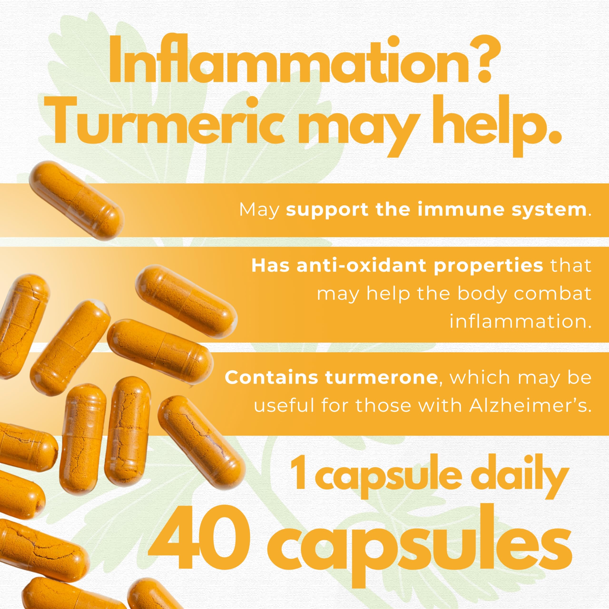 Neurobion Turmeric Curcumin 650 mg Herbal Supplement for Antioxidant Support, High Absorption Ultra Potent Turmeric Supplement Multivitamins Complex with B12, 40 Capsules