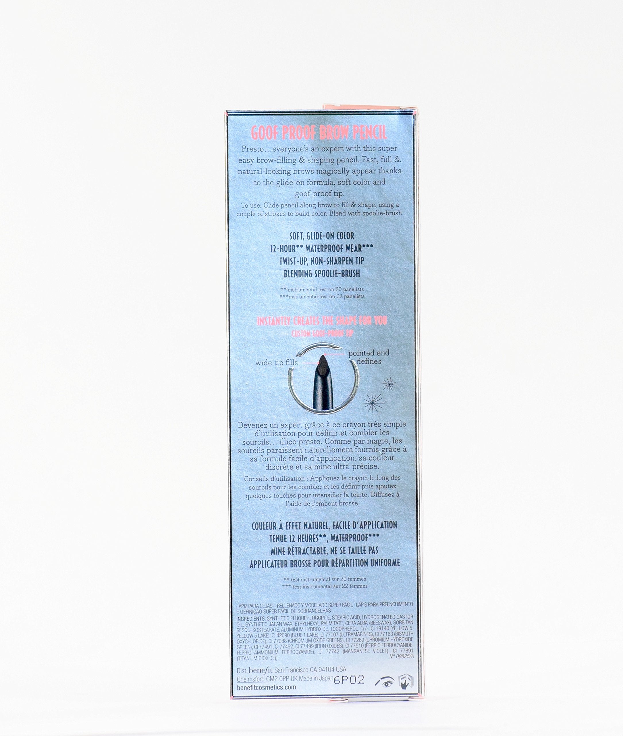 Benefit Goof Proof Brow Pencil Super Easy Eyebrow Shaping and Filling Tool - Shade 2