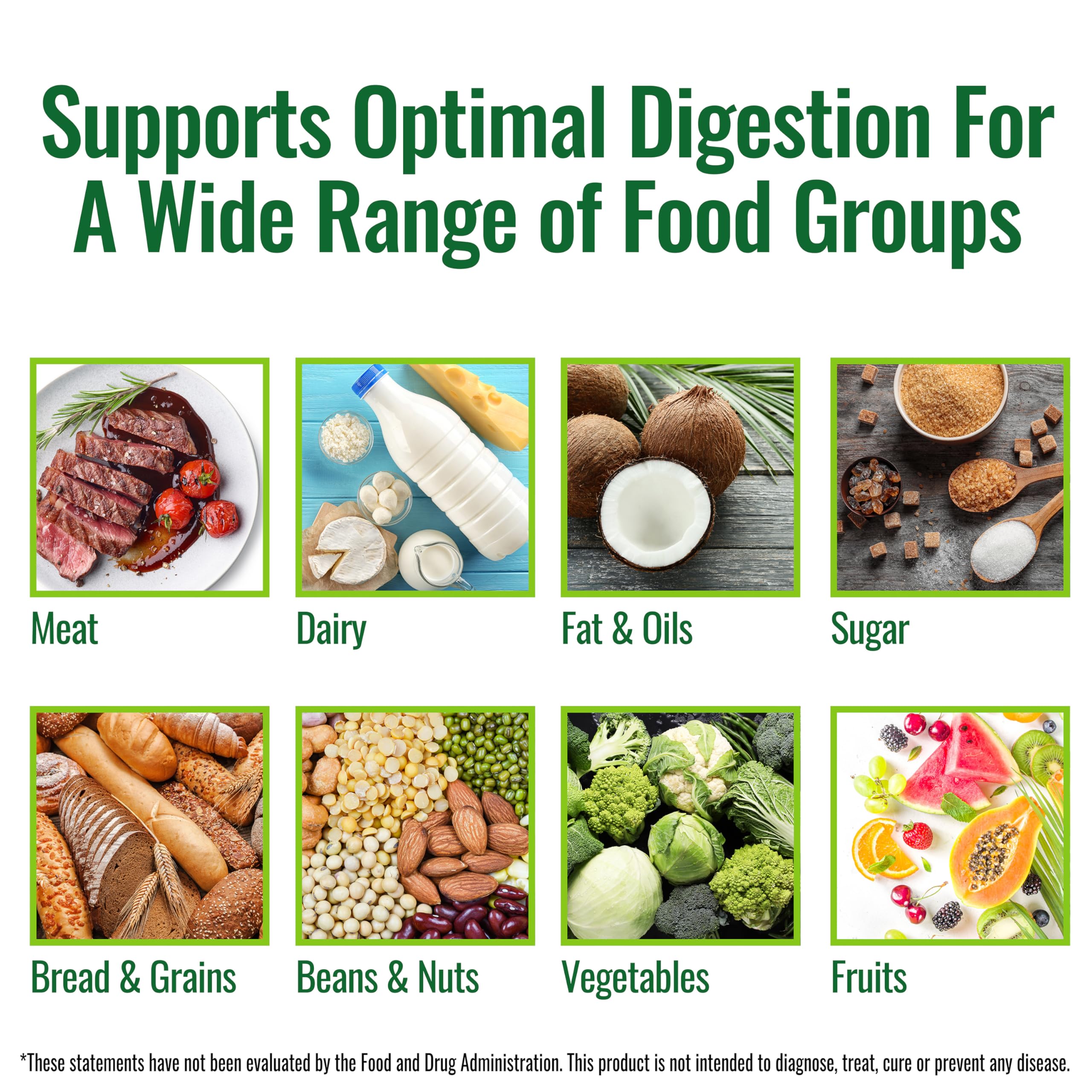 NATURELO Digestive Enzymes - Full Spectrum Support with a Broad Blend of 15 Enzymes Plus Ginger - 180 Vegan Capsules