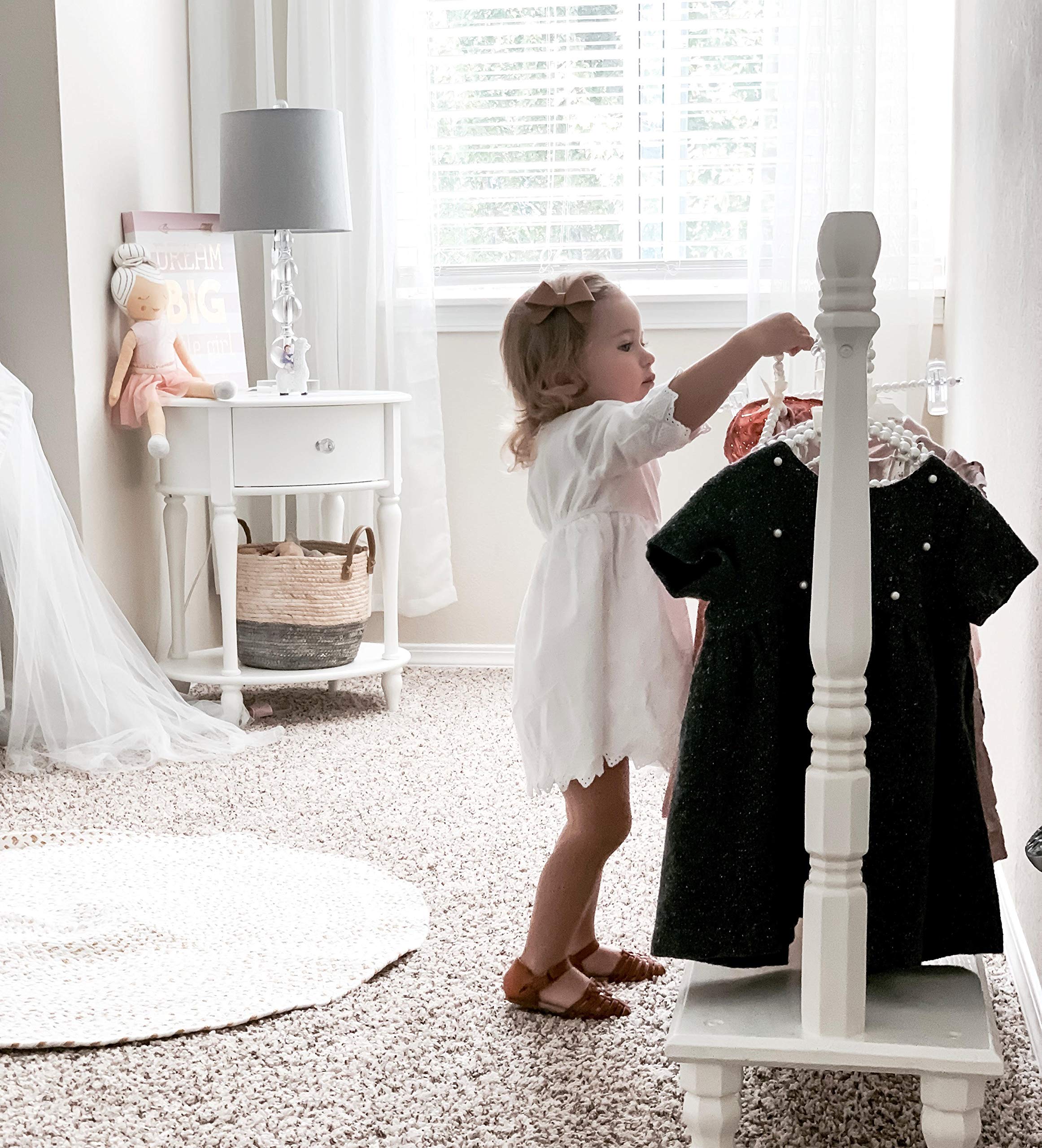 California Tot Non-Slip Fully Lined Alligator Clip Hair Accessories for Fine Hair, Little Girls, Toddlers (Kimono Clip Set of 4)