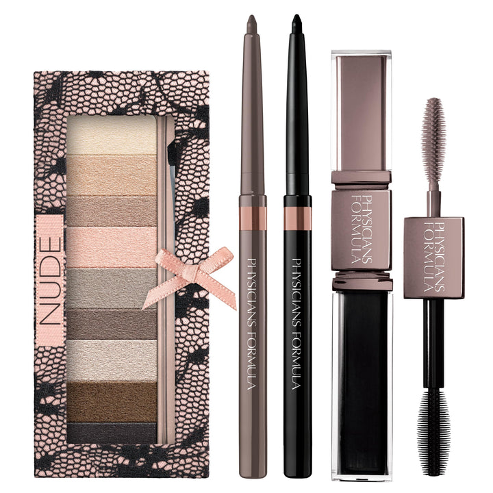 Physicians Formula Shimmer Strips Custom Eye Enhancing Kit, Nude - Eye Shadow: 0.26 Ounce, Eyeliner: 0.02 Ounce & Mascara: 0.28 Ounce