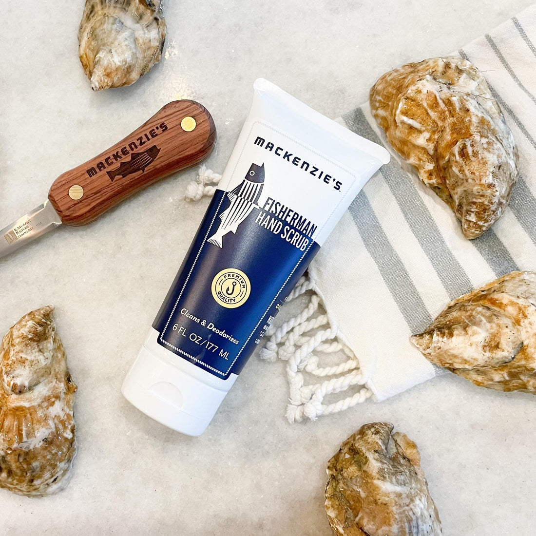 MacKenzie's Fisherman Hand Scrub - Gifts for Men - Gifts for Fisherman - Gifts for Cooks - Gifts for Gardeners - Cleansing & Deodorizing Hand Cleaner - 6 oz.