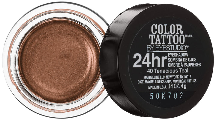 Maybelline Eyestudio ColorTattoo Leather 24HR Cream Eyeshadow, Creamy Beige, 0.14 oz.