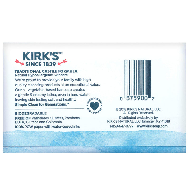 Kirk's Natural Original Castile Soap, 4 Ounce