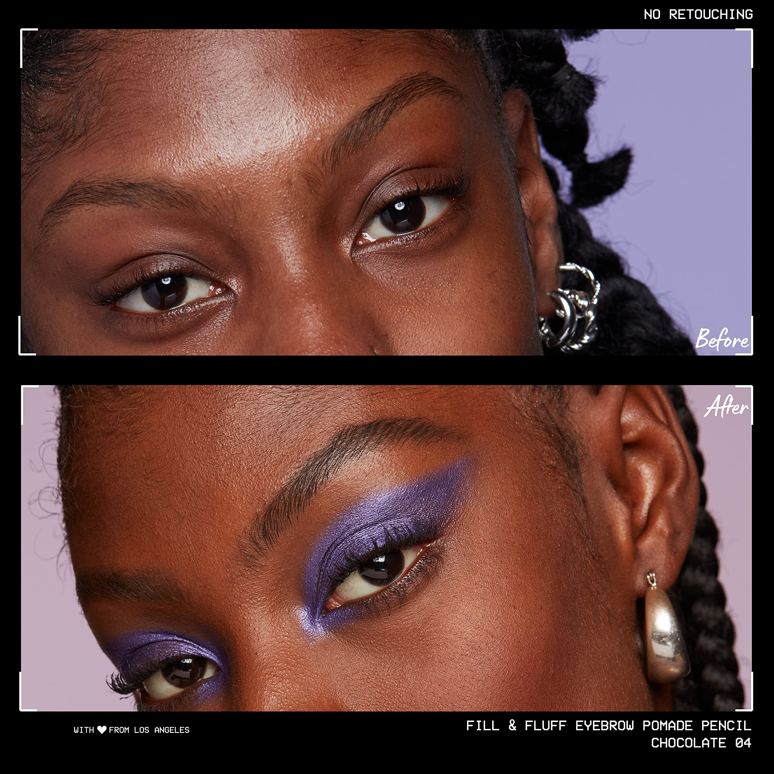 NYX PROFESSIONAL MAKEUP Fill & Fluff Eyebrow Pomade Pencil, Chocolate