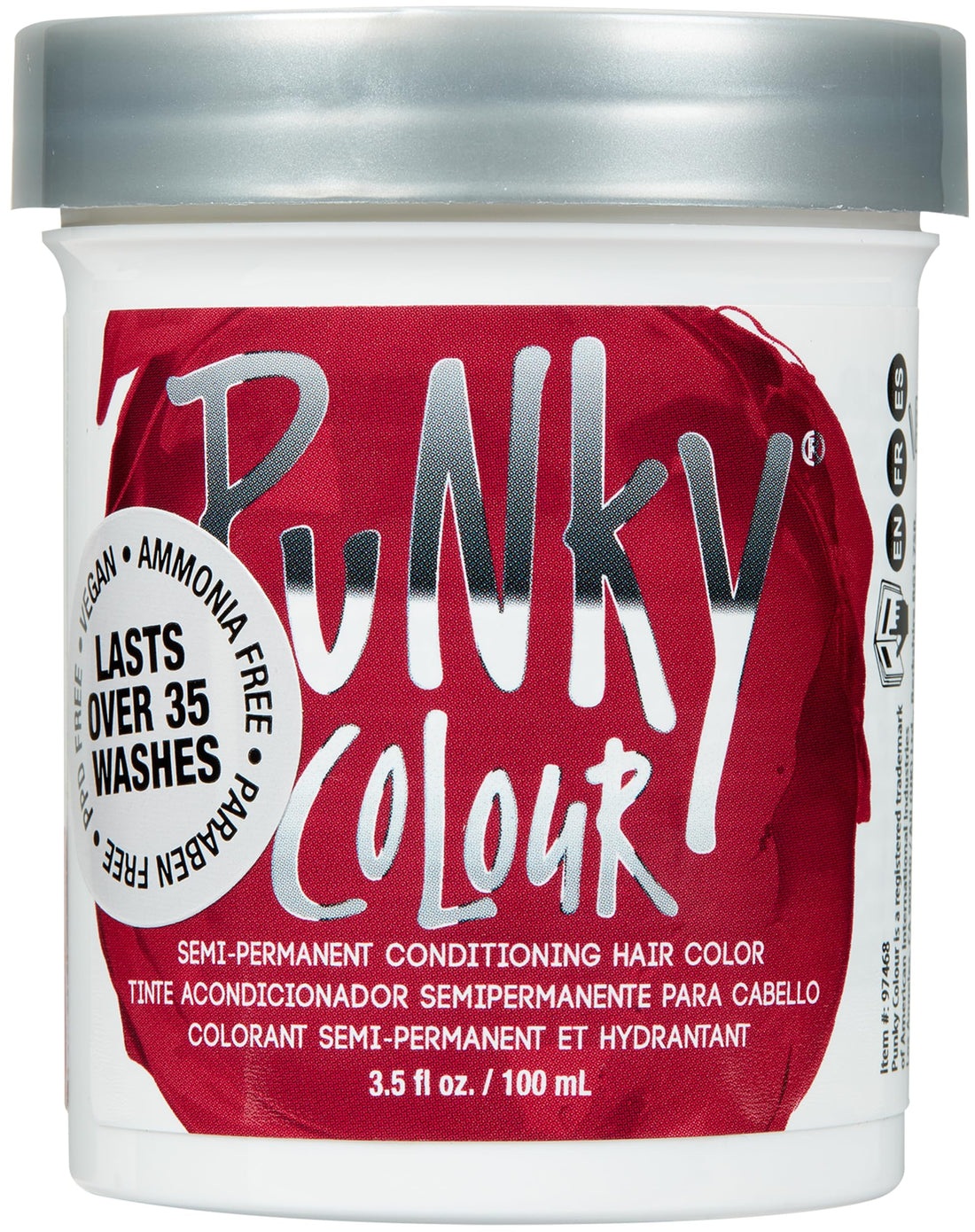 Punky Poppy Red Semi Permanent Conditioning Hair Color, 3.5oz