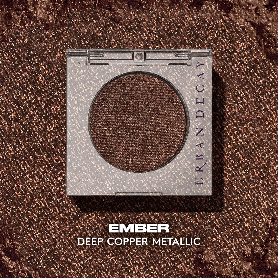 Urban Decay 24/7 Longwear Eyeshadow Single - High-Pigment Eye Shadow Compact, Smooth & Blendable Color, Up to 12HR Wear, Crease-free Makeup - Ember (deep copper metallic)