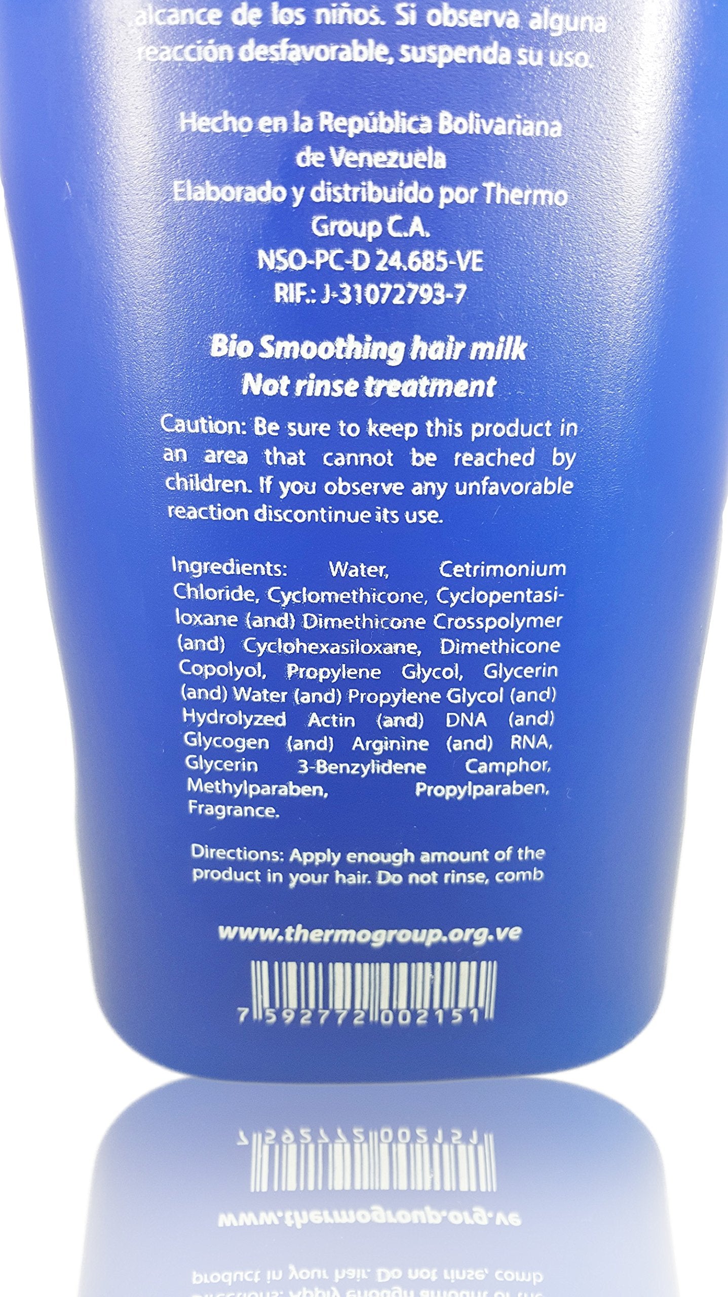 Kleravitex Milk 55 Anti Frizz Leave In Treatment for Damaged Dry Hair (33.80 Fl. Oz)