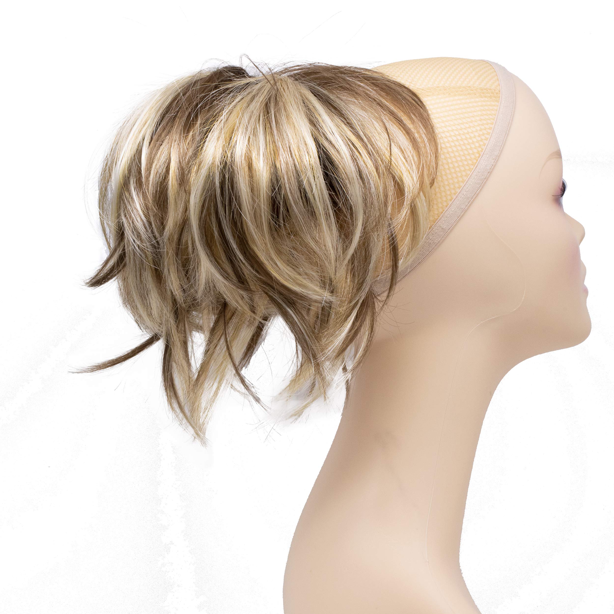 AB461 : Onedor 12 Inch Adjustable Messy Style Ponytail Hair Extension Synthetic Hair-Piece with Jaw Claw (AB461)