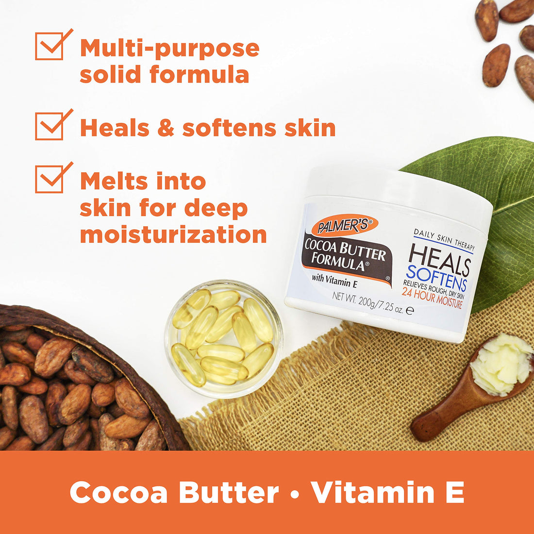 Palmer's Cocoa Butter Daily Skin Therapy Solid Formula 200 gm (Pack of 3)