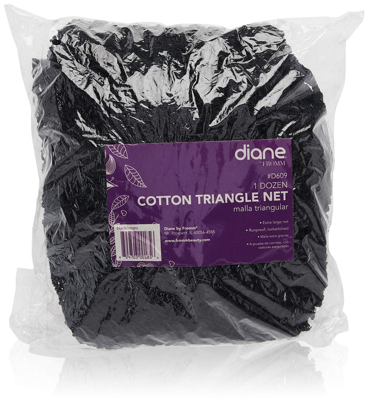 Diane Cotton Triangle Net, Black, 12-count