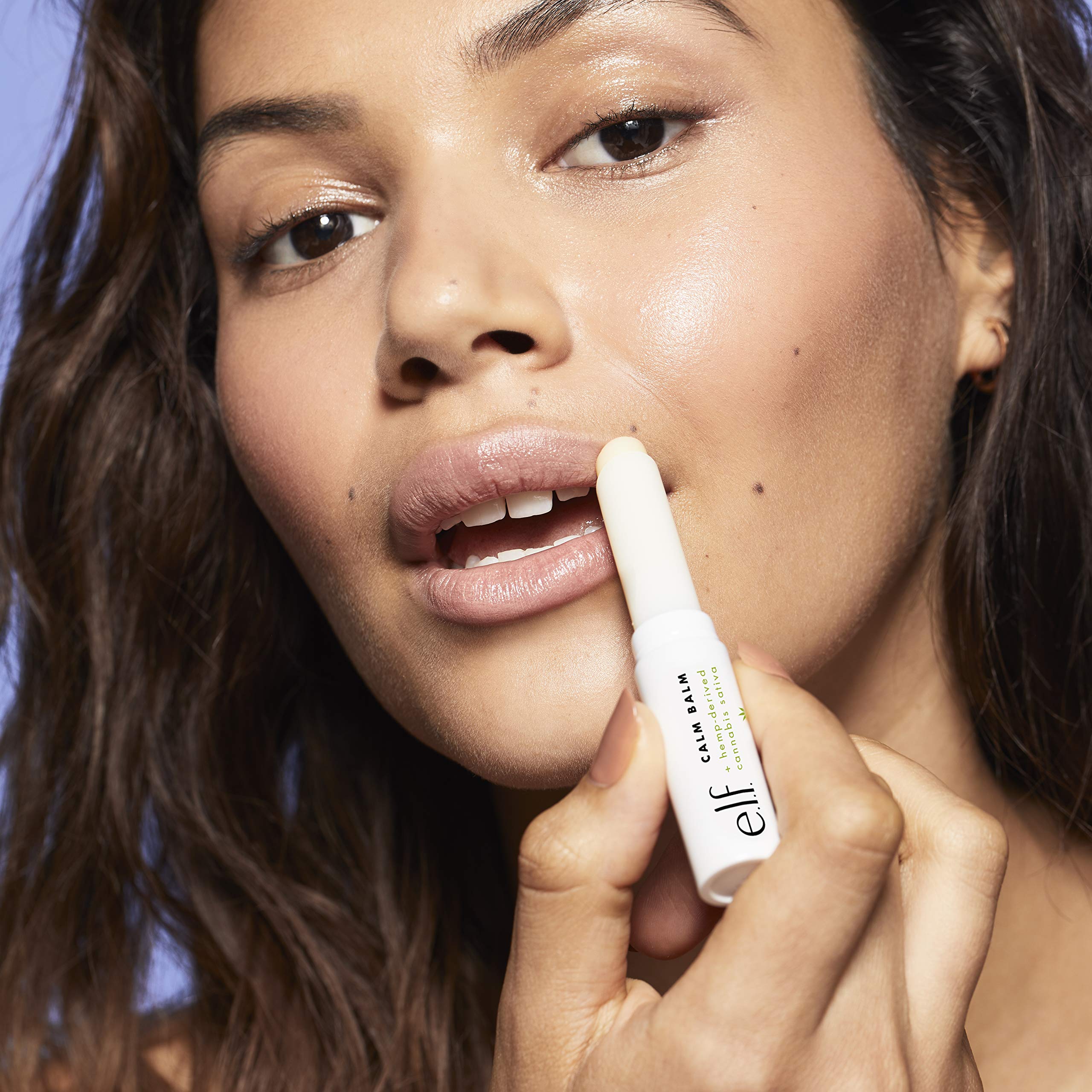 e.l.f. Calm Balm, Hydrates & Nourishes Lips, Infused with Hemp-Derived Cannabis Sativa, 0.07 Oz (1.9g)