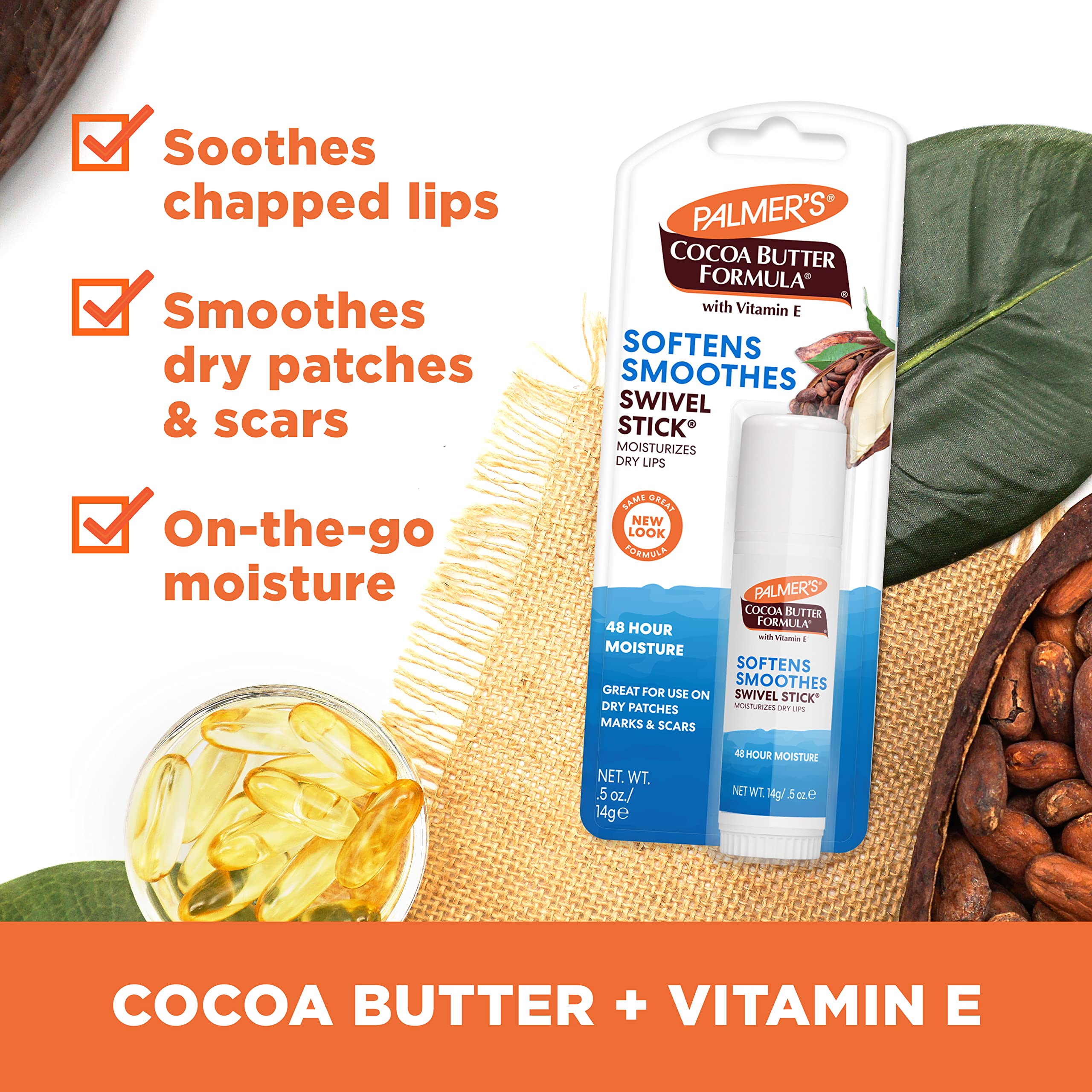 Palmer's Cocoa Butter Formula Moisturizing Swivel Stick with Vitamin E, 1ct