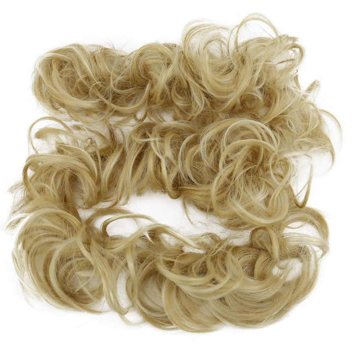 Prettyshop Hairpiece Light Blonde #22H613A Hw39: Prettyshop Xxxl Hairpiece Hair Wrap Scrunchie Scrunchy Updos, Voluminous, Curly Messy Bun, Light Blonde #22H613A Hw39