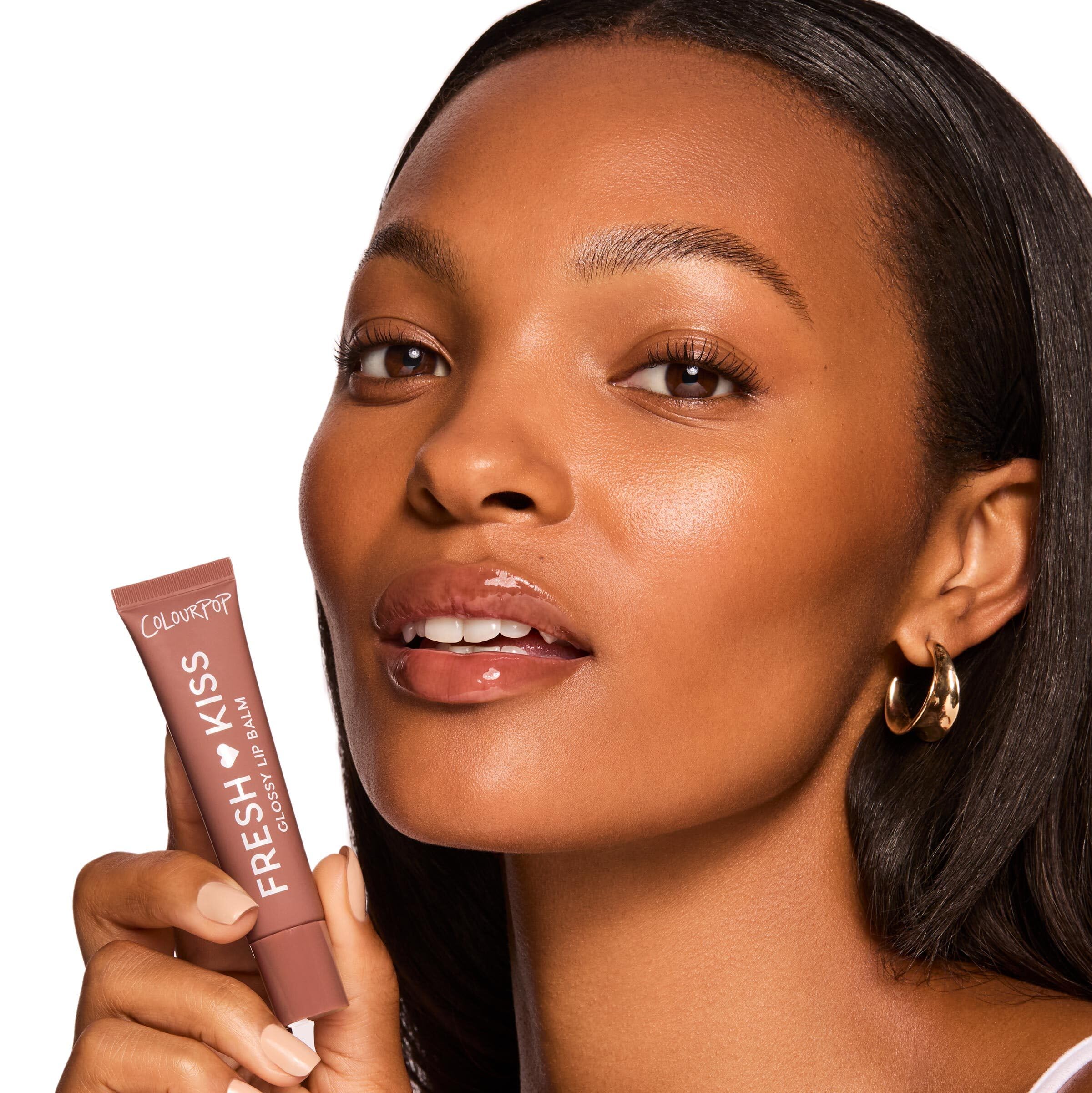 ColourPop Fresh Kiss Glossy Lip Balm - Hydrating Lip Care Enriched with Peptides, Hyaluronic Acid, Shea Butter & Vitamin E for an Ultra-Cushiony Formula - Chocolate Milkshake (0.49 oz)