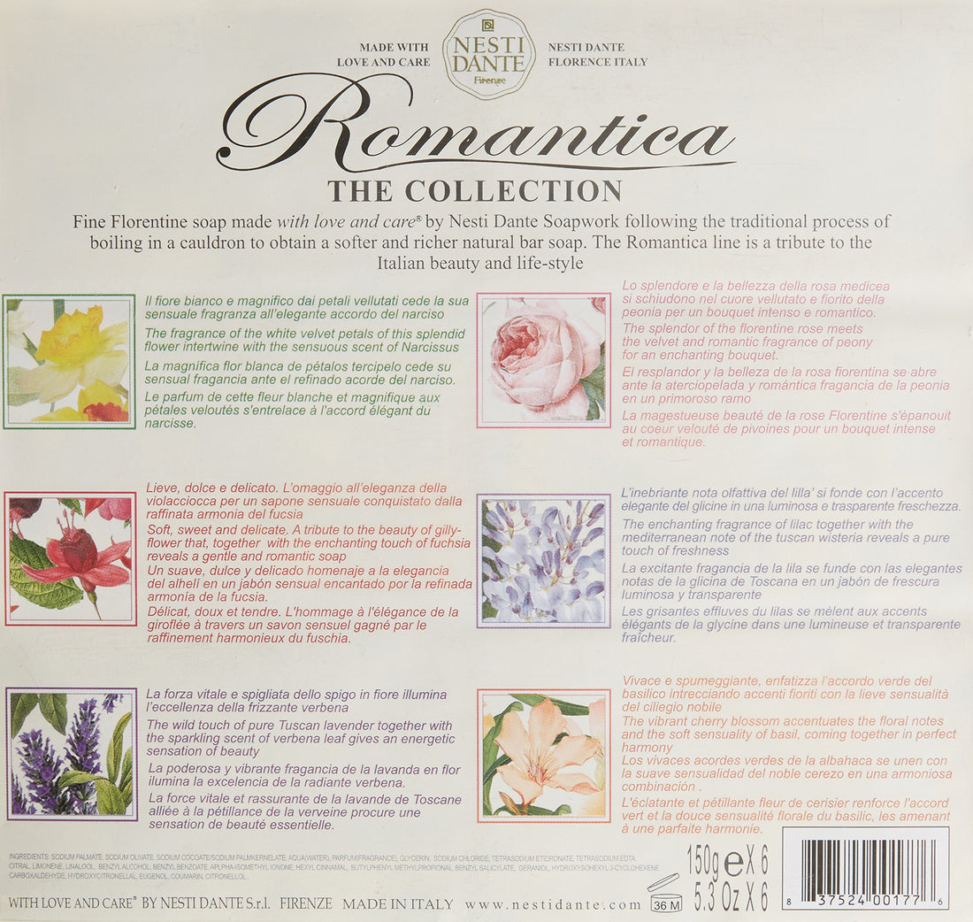 Romantica Floral 6 Soap Gift Set