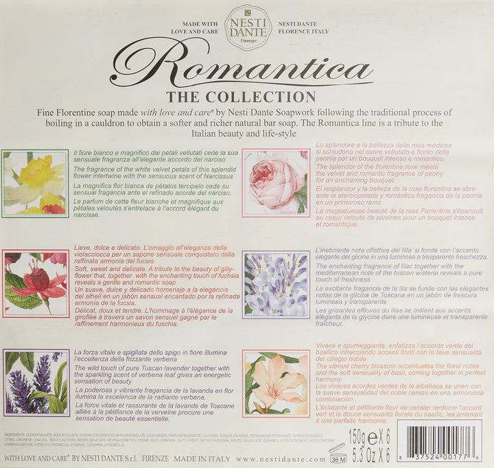 Romantica Floral 6 Soap Gift Set
