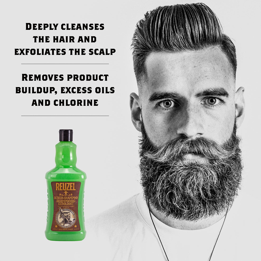 REUZEL Scrub Shampoo, 33.81 oz.