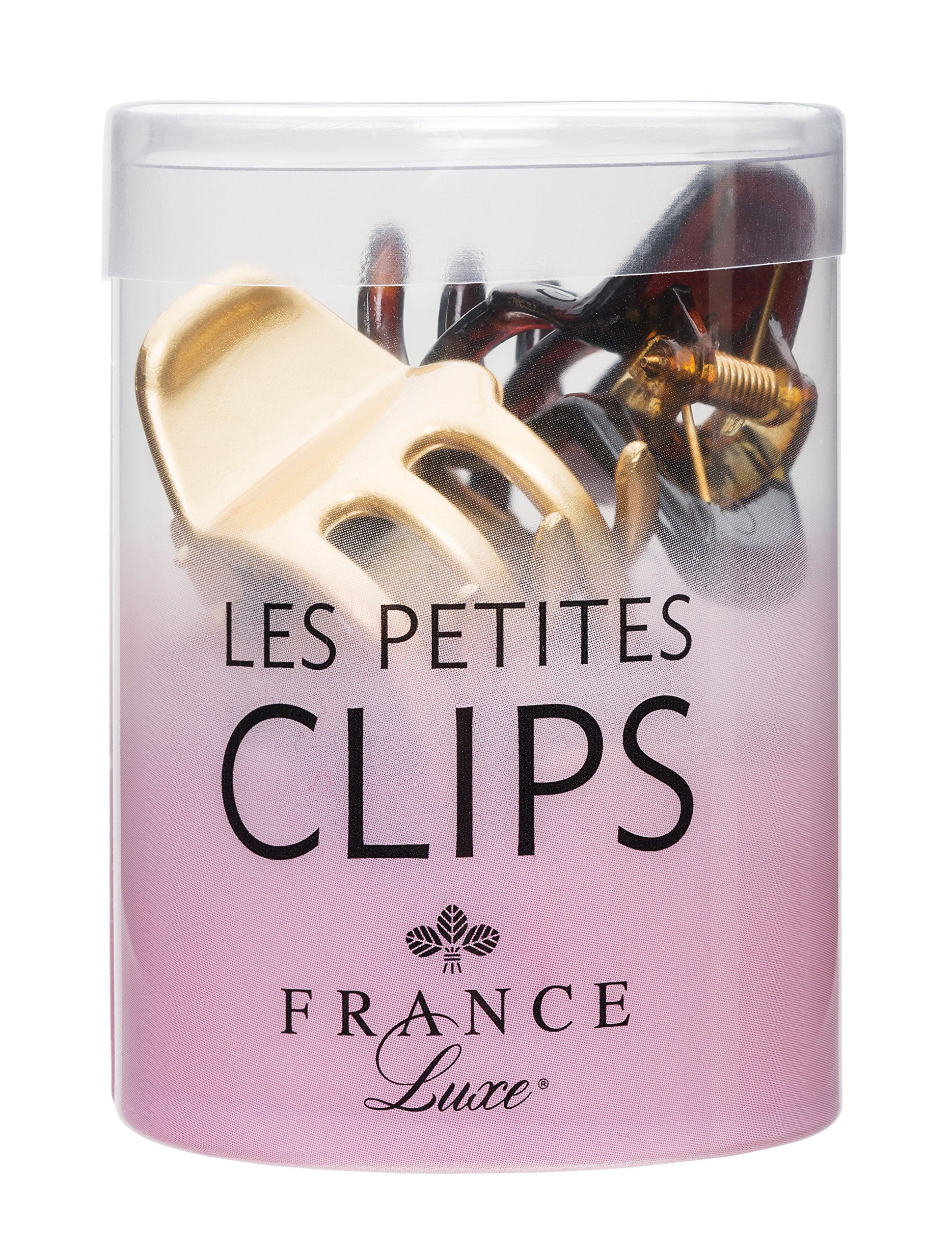 France Luxe Les Petite Clips Small Dainty Jaw 4-Pack - Gold/Tortoise