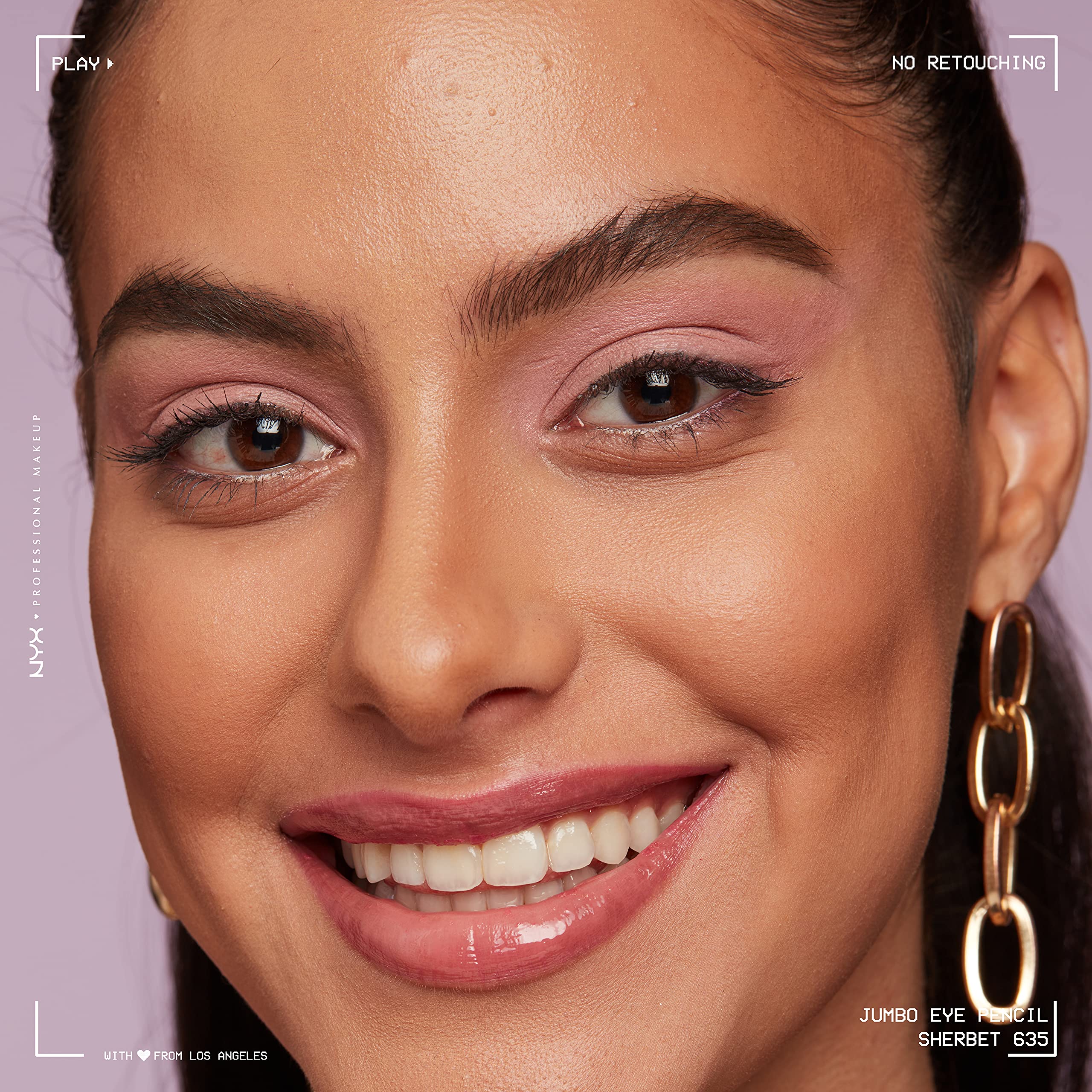 NYX PROFESSIONAL MAKEUP Jumbo Eye Pencil, Eyeshadow & Eyeliner Pencil - Sherbet (Coral)